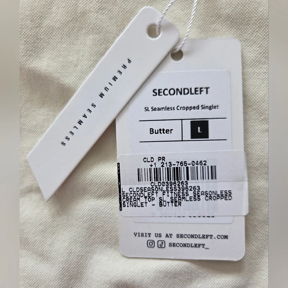 SECONDLEFT SEAMLESS CROPPED SINGLET TOP. - Picture 6 of 7